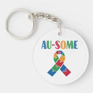 Au-some Autisme Bewustheid Sleutelhanger