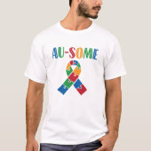 Au-some Autisme Bewustheid T-shirt (Voorkant)