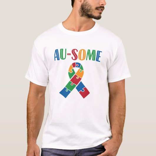 Au-some Autisme Bewustheid T-shirt (Voorkant)