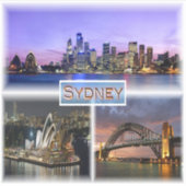 AU Sydney by Night - Opera House - HArbour Bridge Sticker (Voorkant)