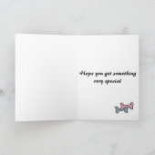 AU - Zwarte Labrador Verjaardag Kaart (Binnen)