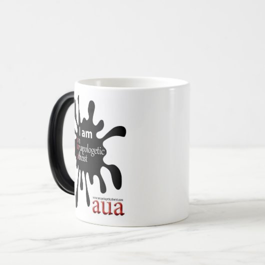 AUA hittereactieve mok (Voorkant links)