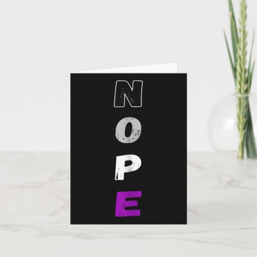Aual Nope Ace Pride Flag Kwaliteit LGBT Gemeenscha Kaart (Voorkant)
