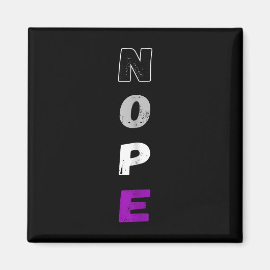 Aual Nope Ace Pride Flag Kwaliteit LGBT Gemeenscha Magneet (Voorkant)