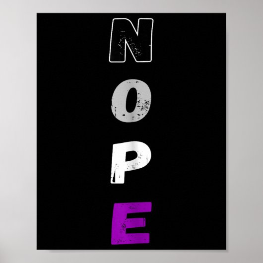 Aual Nope Ace Pride Flag Kwaliteit LGBT Gemeenscha Poster (Voorkant)