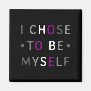 Aual Pride Empowerment Quote Graphic met vetgedruk Magneet