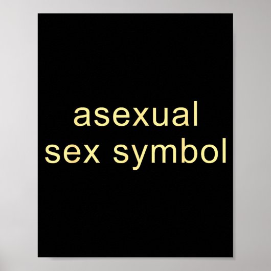Aual Symbol Funny Pride Lgbtq Ace  Poster (Voorkant)