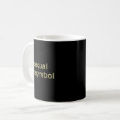 Aual Symbool Grappige Pride Lgbtq Ace Koffiemok (Voorkant links)