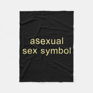 Aual Symbool Grappige Stolz LGBTQ Ace Fleece Deken