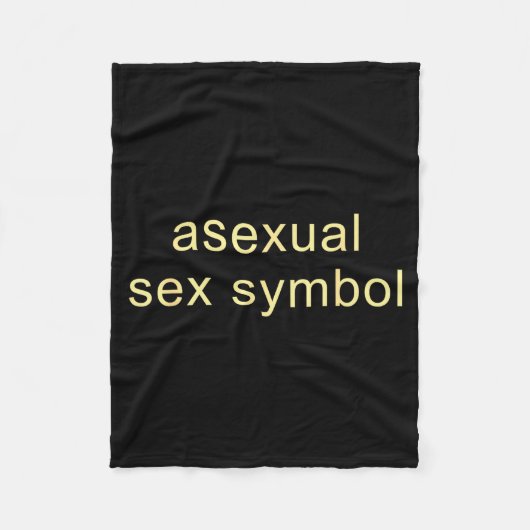 Aual Symbool Grappige Stolz LGBTQ Ace Fleece Deken (Voorkant)
