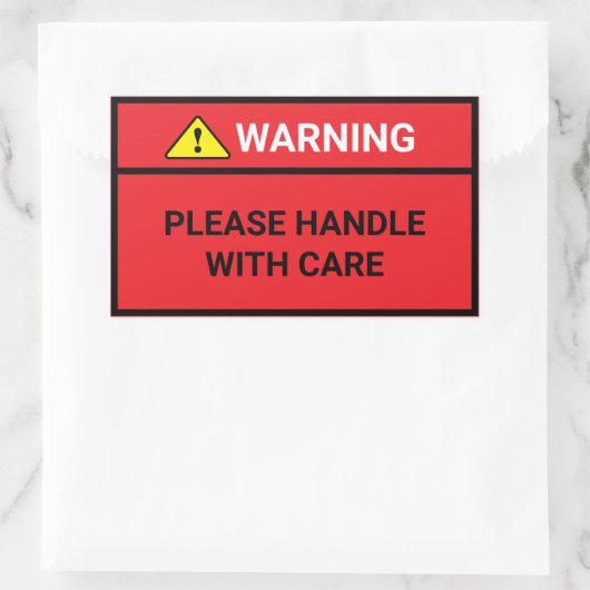 Aub Zorgvuldig Behandelen Labels voor Verzenddozen (Tas)