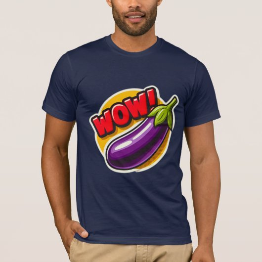 AUBERGINE 5 T-SHIRT (Voorkant)