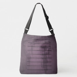 Aubergine-Abstracte kruislichaamseigen Canvas tas