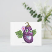 aubergine briefkaart (Staand voorkant)