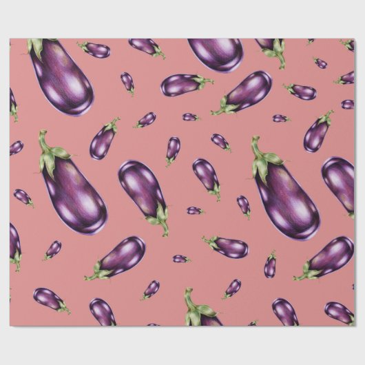 Aubergine Cadeaupapier (Vlak)
