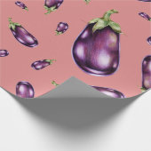 Aubergine Cadeaupapier (Hoek)