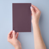 Aubergine Effen Kleur Flyer (Hand)