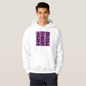 Aubergine, Eierplant Hoodie (Voorkant volledig)