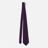 Aubergine | Elegant monogram + naam |eenzijdig Stropdas (Achterkant)