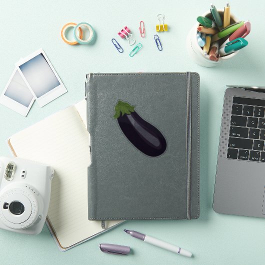 Aubergine Emoji Sticker (iPad Cover)