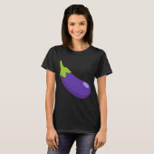 Aubergine en perzik bijpassende paar icoon Emotico T-shirt (Voorkant volledig)
