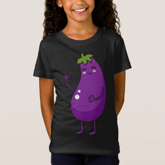 Aubergine - Fruit Gift Fruit Grappig Aubergine Fru T-shirt (Voorkant)