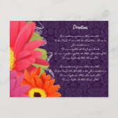 Aubergine Gerber Informatiekaartje (Achterkant)