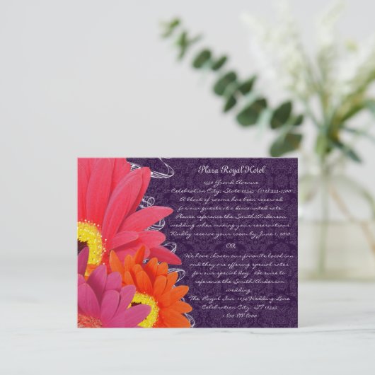 Aubergine Gerber Informatiekaartje (Staand voorkant)