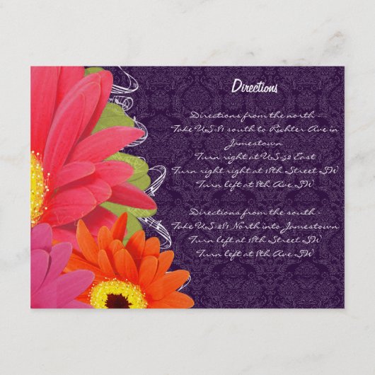 Aubergine Gerber Informatiekaartje