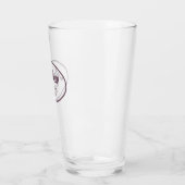 Aubergine gestileerde naam bruiloft beste man glas (Links)