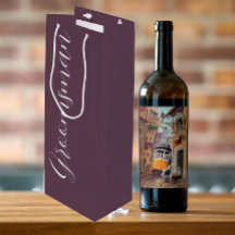 Aubergine gestileerde script bruiloft bruidsman