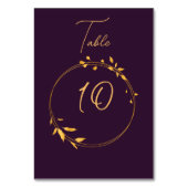 Aubergine Gouden Cirkel 2 Kaart (Achterkant)