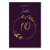 Aubergine Gouden Cirkel 2 Kaart (Voorkant)