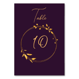Aubergine Gouden Cirkel 2 Kaart