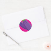 Aubergine Graphic Ronde Sticker (Envelop)