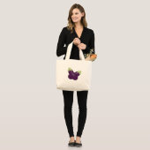Aubergine Grote Tote Bag (Voorkant (model))