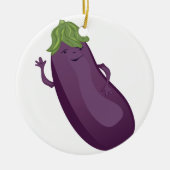 Aubergine Keramisch Ornament (Voorkant)