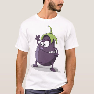 aubergine kunst t-shirt