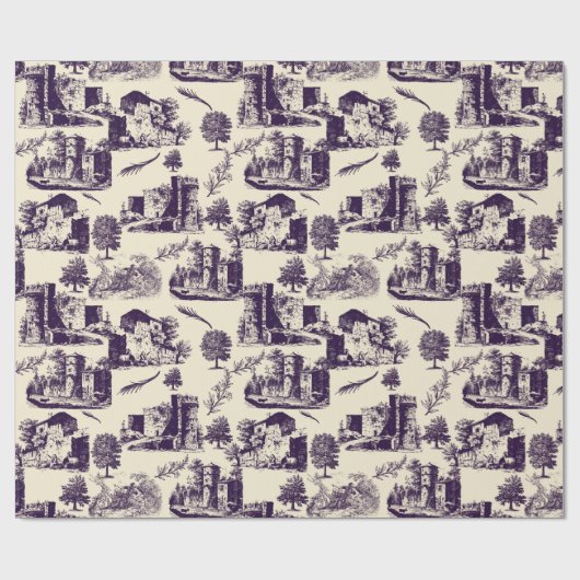 Aubergine Landscape Tool Cadeaupapier (Vlak)