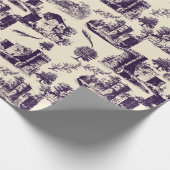 Aubergine Landscape Tool Cadeaupapier (Hoek)