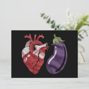 Aubergine Liefhebber Funny Gay Pride Humor LGBTQ G Kaart