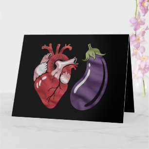 Aubergine Liefhebber Grappig Gay Pride Humor LGBTQ Kaart