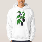 Aubergine Mannen Hoodie (Voorkant)