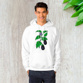 Aubergine Mannen Hoodie