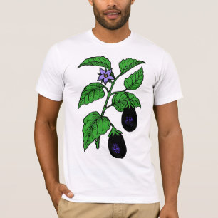 Aubergine Mannen T-shirt