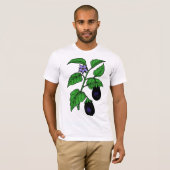 Aubergine Mannen T-shirt (Voorkant volledig)