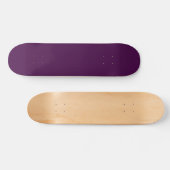 Aubergine Paars Effen Kleur Persoonlijk Skateboard (Horizontaal)