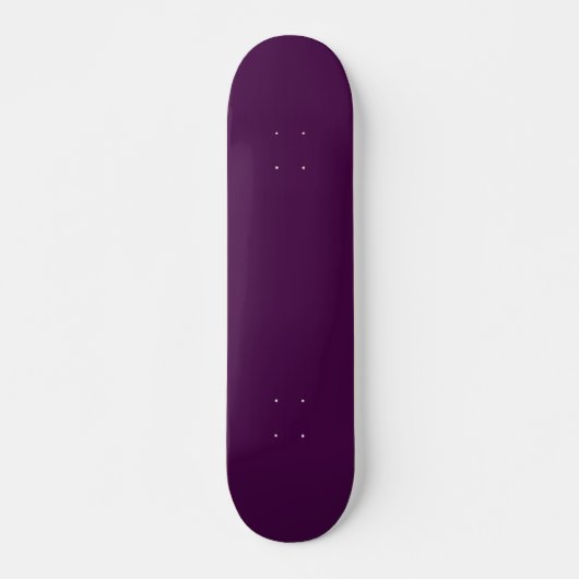 Aubergine Paars Effen Kleur Persoonlijk Skateboard (Voorkant)