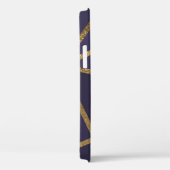 Aubergine Paars Goud Brons Geometrisch Glam Chic Case-Mate iPhone Case (Achterkant / Rechts)