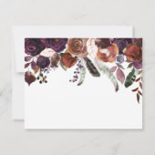 Aubergine Paarse Boter Rum Rozen Foto Sweet 16 Kaart (Achterkant)